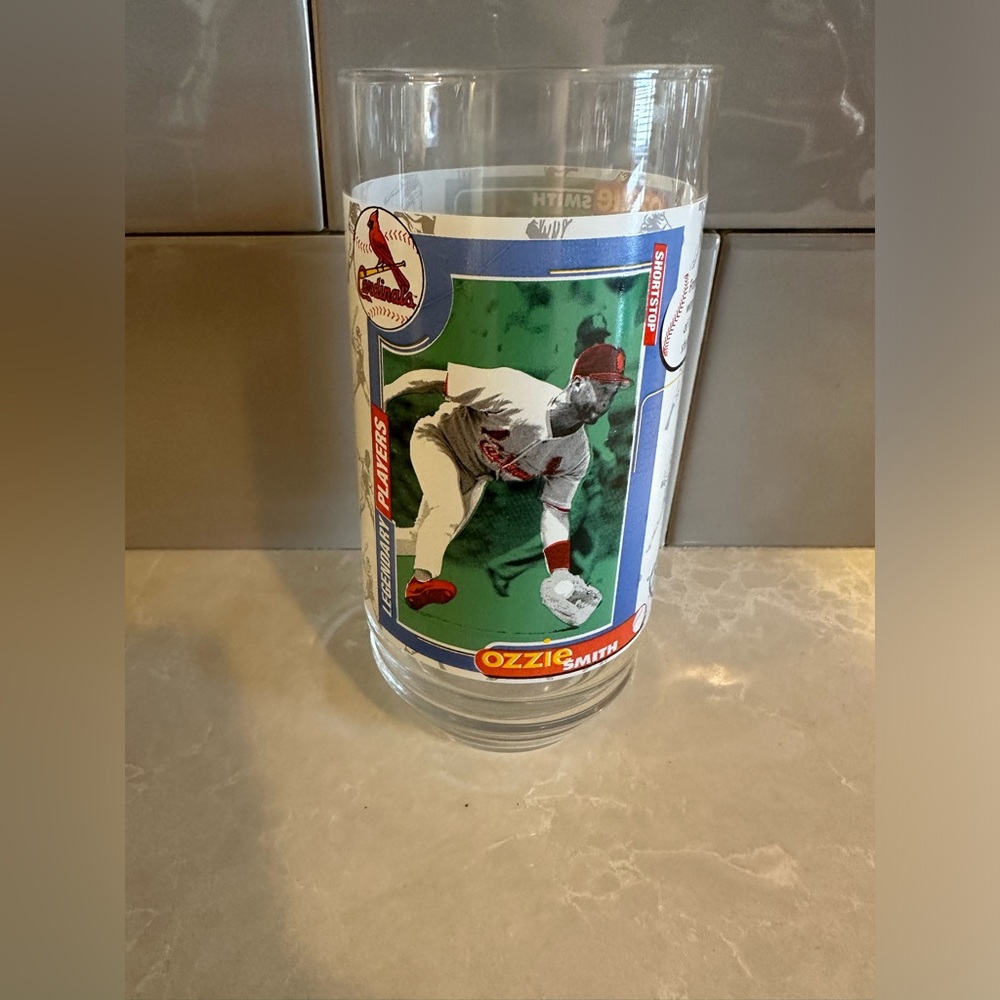 Vintage 1998 McDonald's St. Louis Cardinals Legendary Players Ozzy Smith Glass